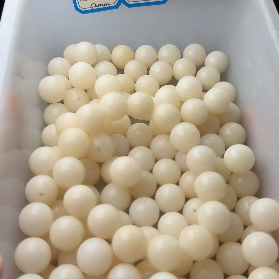 吊坠菩提根/象牙果50颗白圆15