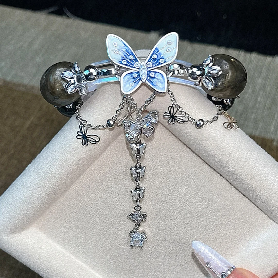 灰月光桶珠蝴蝶1098 手链 多样性发其一 拍两单