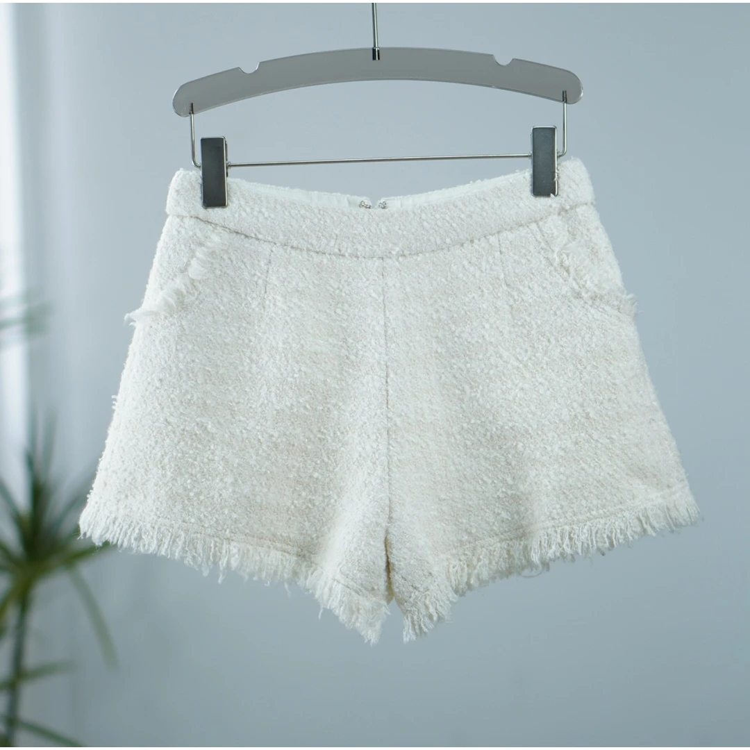 卓系列  HD259   女装简约时尚短裤白色M16C0102