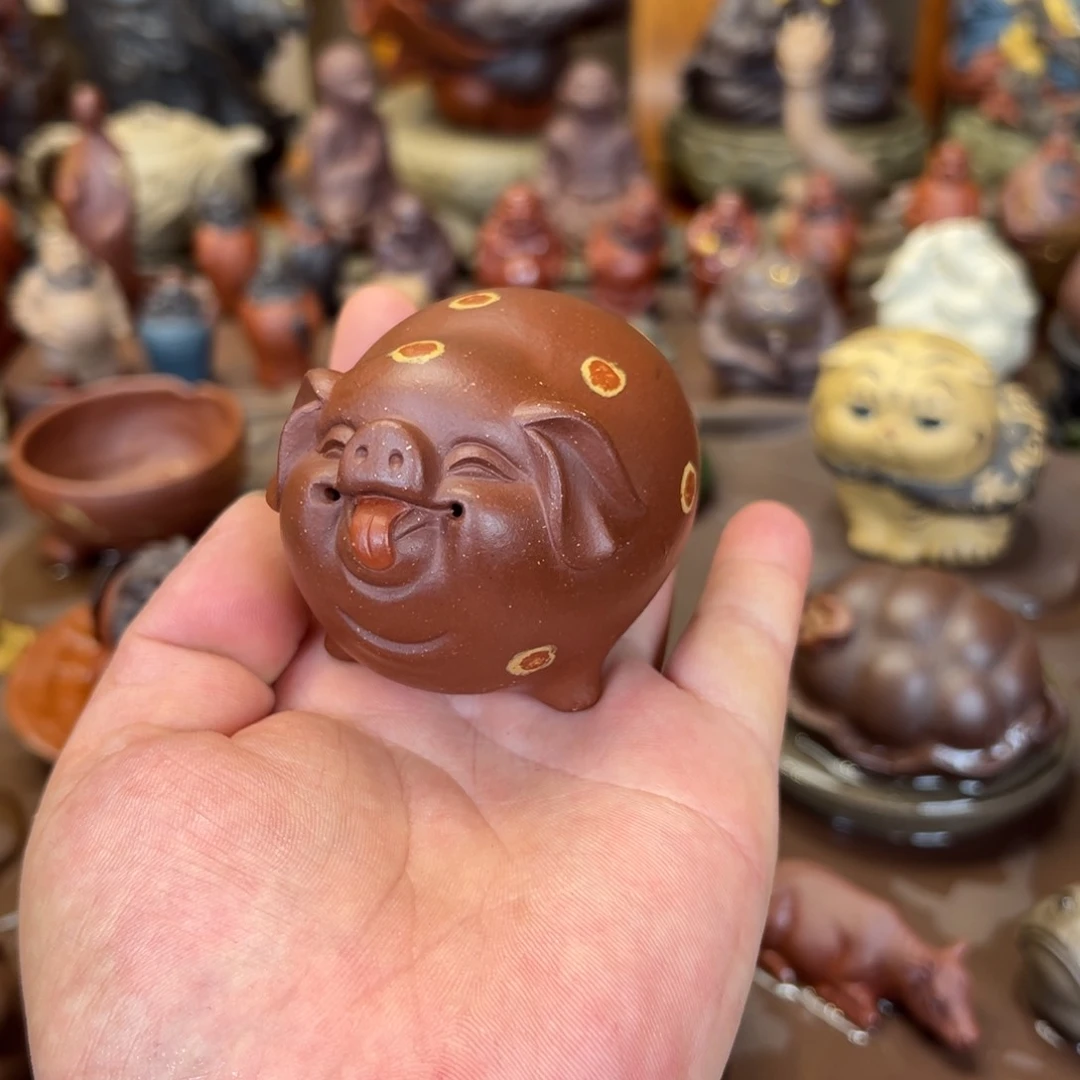 紫砂茶宠紫砂福猪