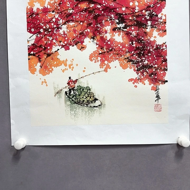 国画亲笔手绘放心去藏