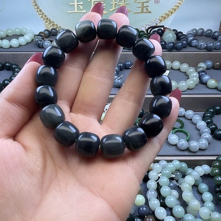 和田玉未镶嵌手链