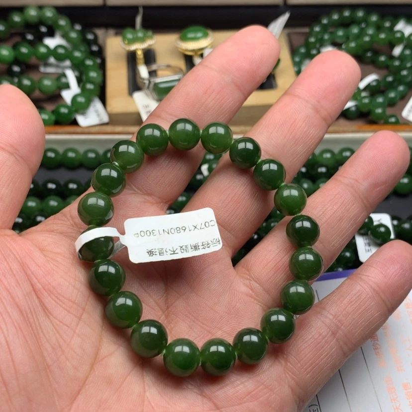 【闪购商品】未镶嵌手串和田玉（碧玉）石**哥10