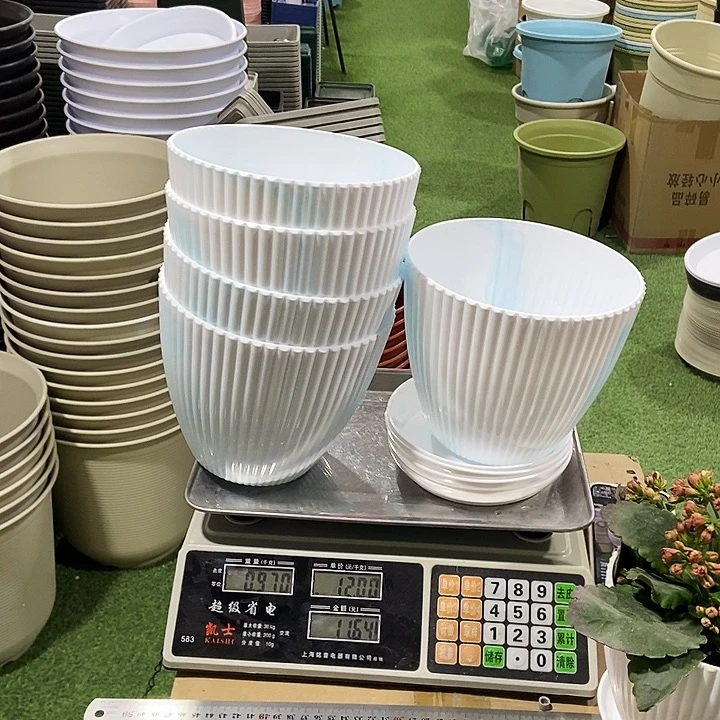 竖纹口19高17白色5个带拖