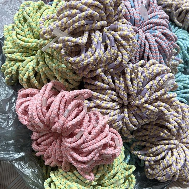 编织diy平扣发绳100个混装