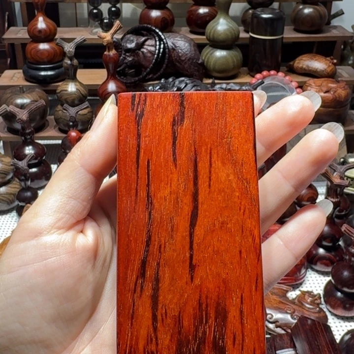 文***道木印度小叶紫檀檀香紫檀粗支烟盒10支