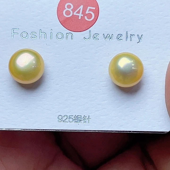 珂***箐银S925镶嵌淡水珍珠耳饰