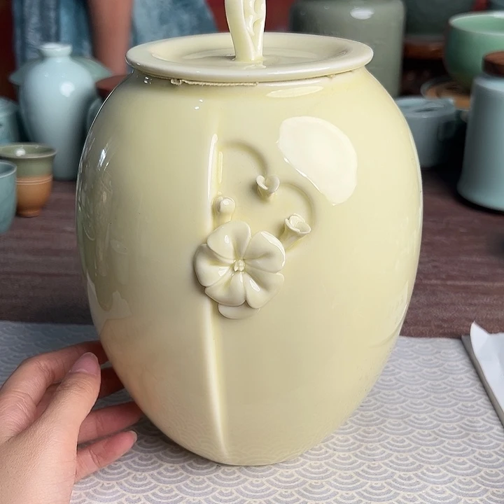 龙泉云间青瓷小米茶器