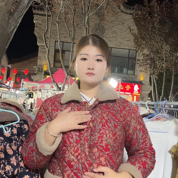 带领袄红色花 3XL