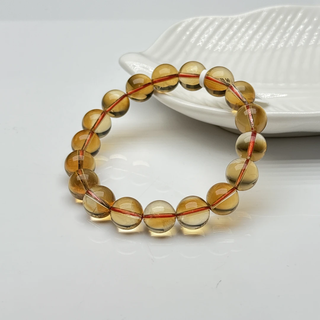 晶匠天然黄水晶手串11mm+ 多样性发一 编号-X30881