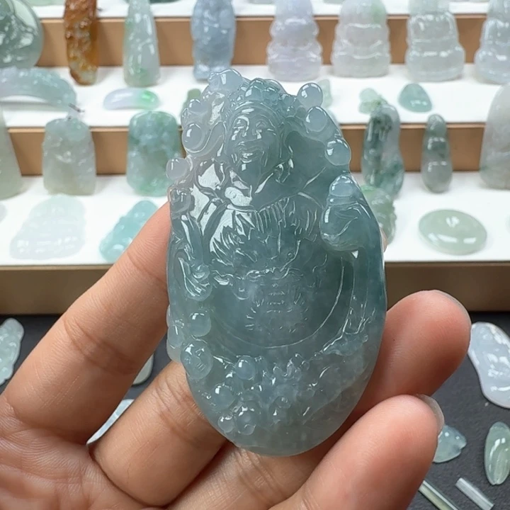 小***倒项链未镶嵌翡翠翡翠