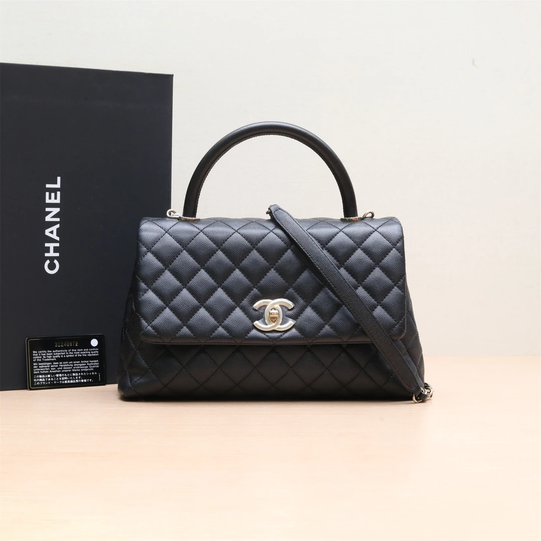 99新 Chanel/香奈儿 【娇】Coco Handle 斜挎包 31开 P214770070