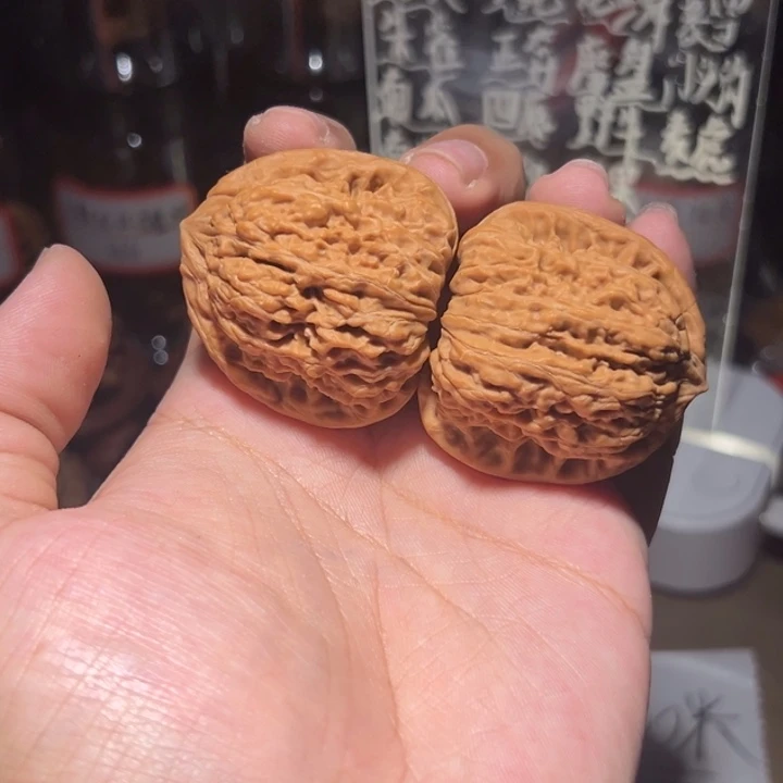 把件文玩核桃40平谷凹底小毕业