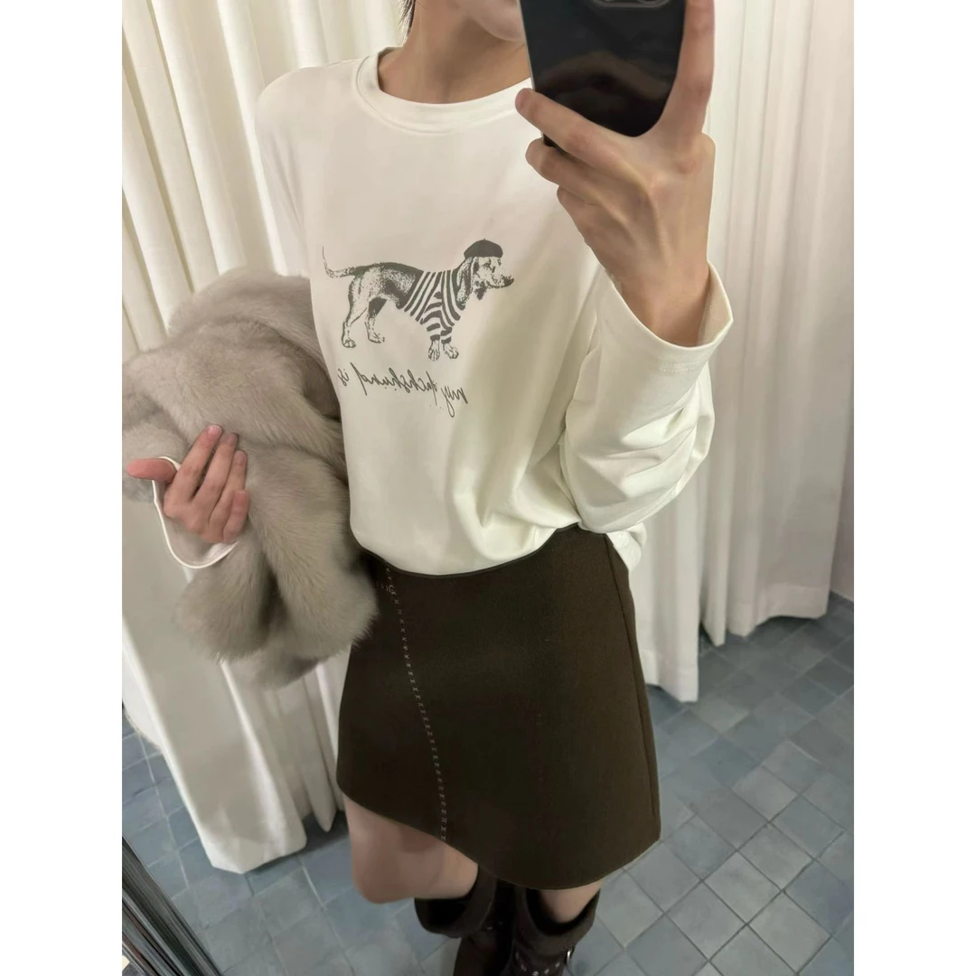 L-23890#ALLO#质感超赞亲肤软糯长袖T恤（福利）