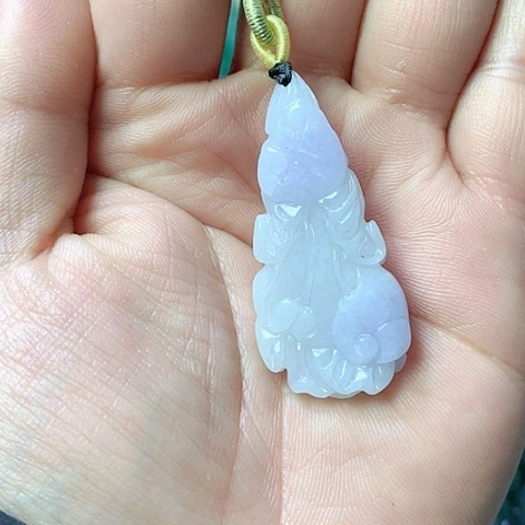 翡翠颈饰未镶嵌天然缅甸翡翠a货