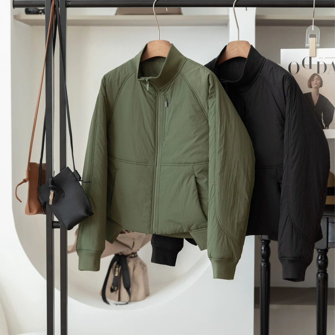 女士棉服飞行恰克秋冬清仓拉链外套户外百搭立领纯色