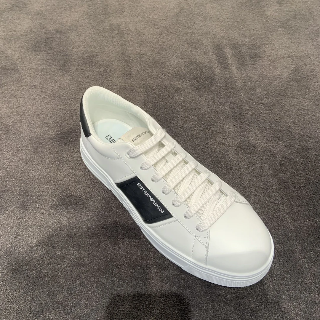 全新未使用 GIORGIO ARMANI/阿玛尼 男鞋休闲鞋EA板鞋经典拼接