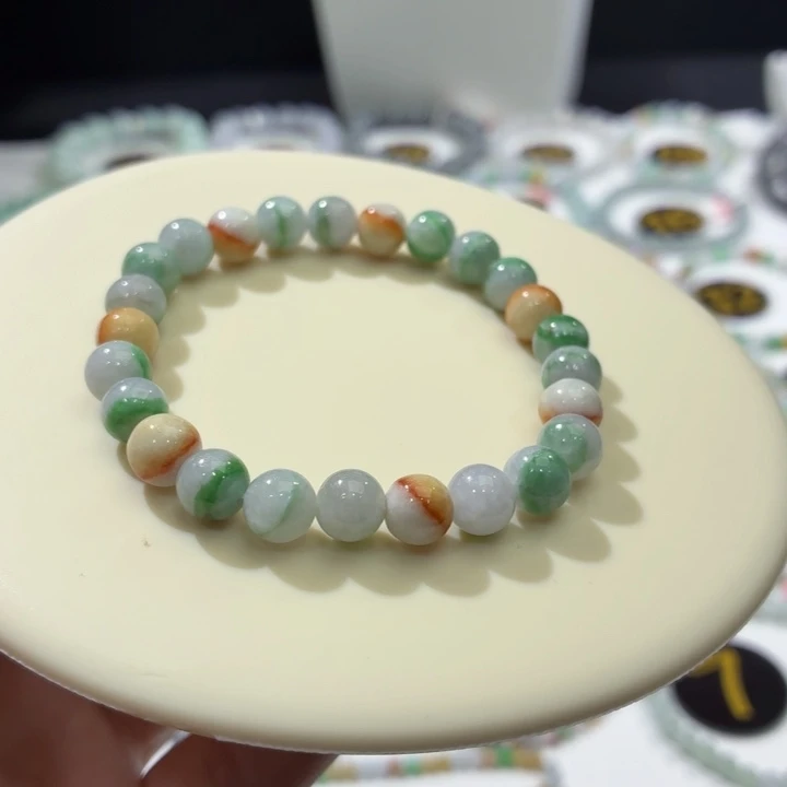 手链翡翠未镶嵌卡7福利款