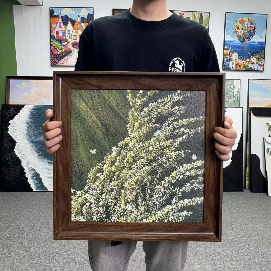 法式风ins花卉风景装饰挂画适用于客厅餐厅卧室玄关5050