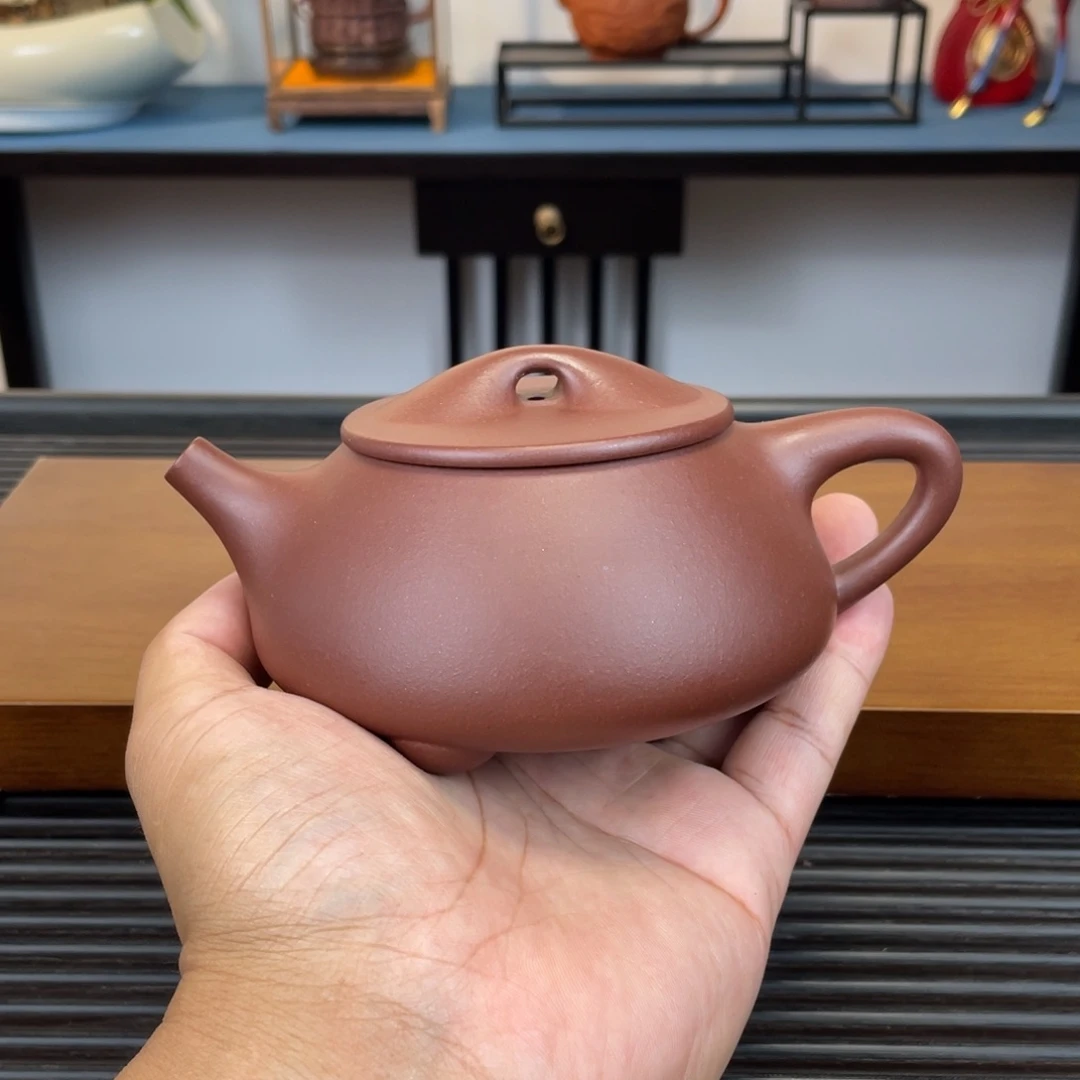 茶壶紫砂紫泥景舟石瓢300cc