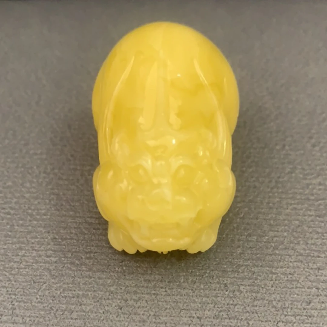 满蜡纯天然琥珀蜜蜡吊坠手把件