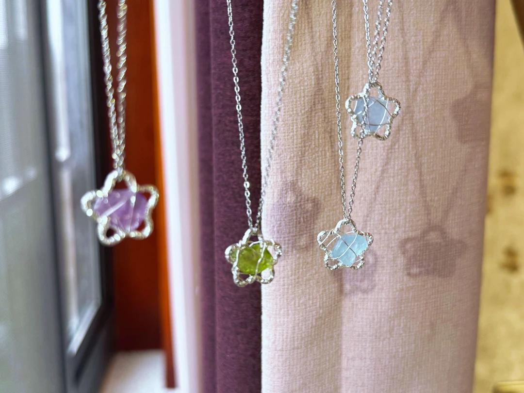 铁合金布艺吊坠 福利款（手工吊坠链子饰品项链）下单备注颜色