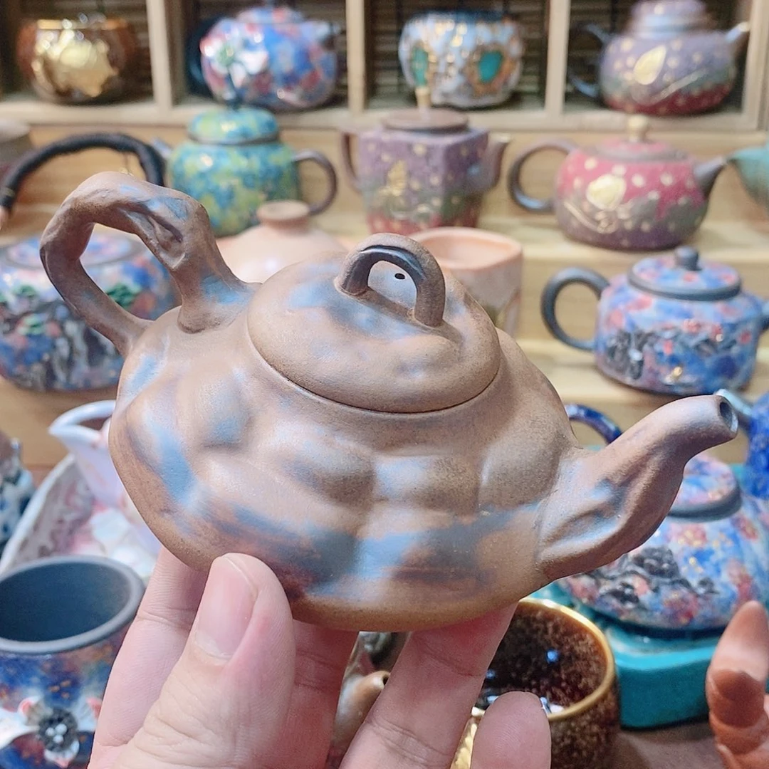 粗陶志野柴烧茶器