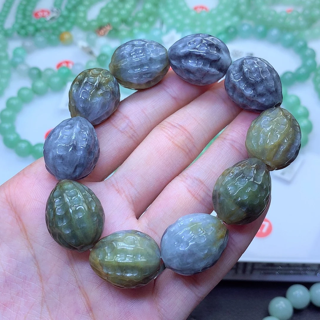 翡翠未镶嵌毛衣链