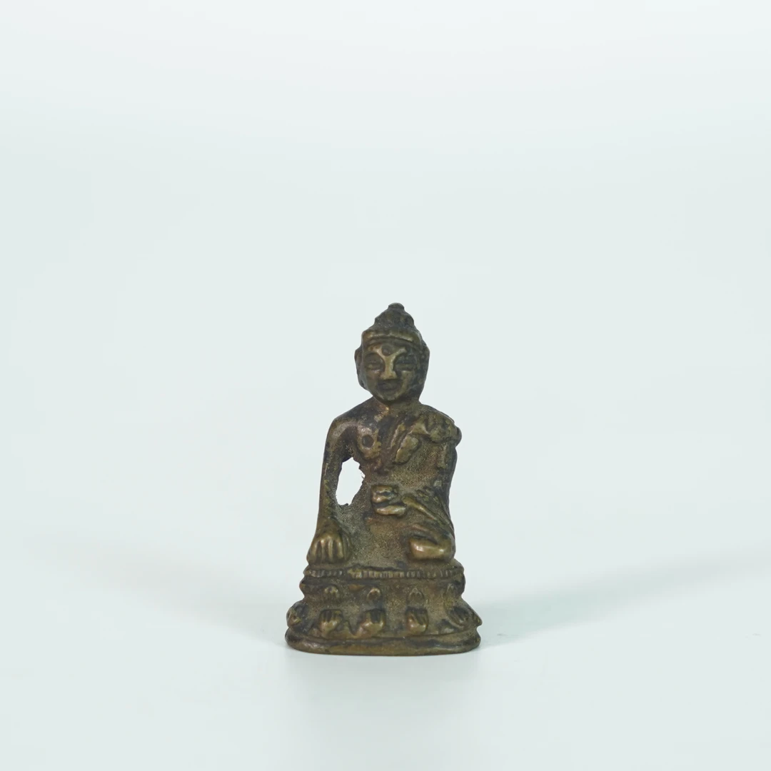 LAAA240521007【十竹斋】明代释迦摩尼寸佛