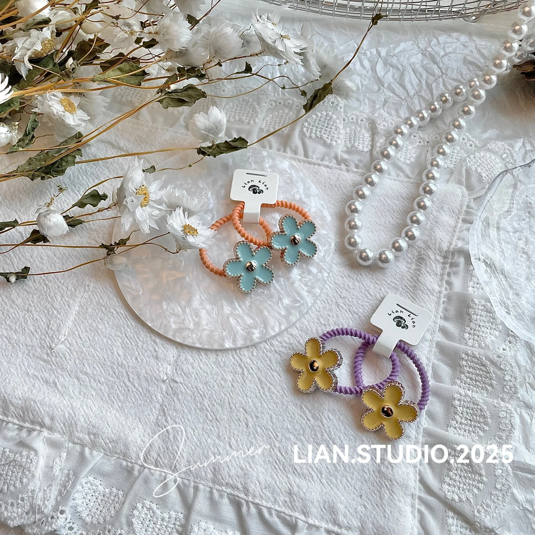 蓝黄花 全店凑满19.9包邮 Lian家原创 两指发绳 D-067