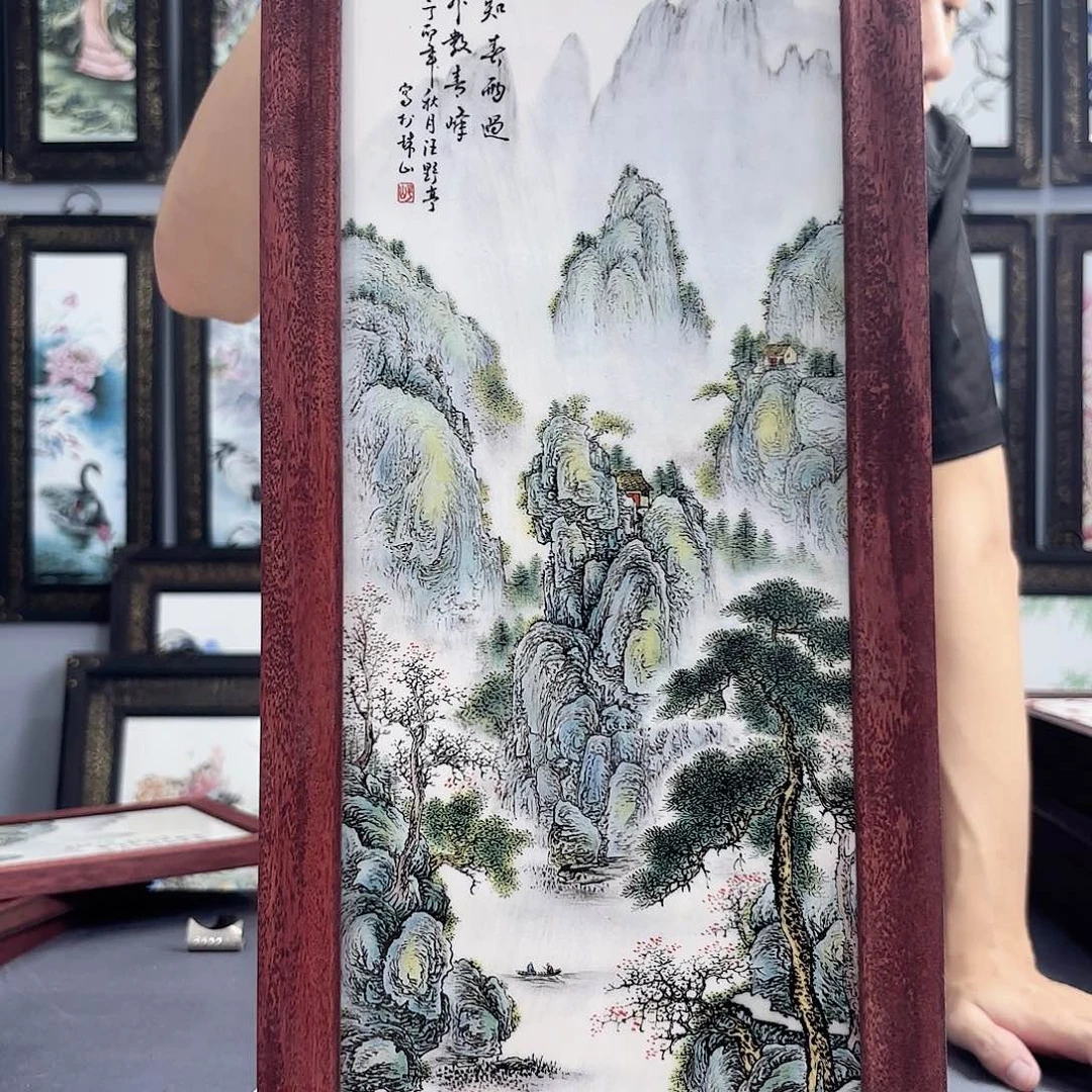 摆件景德镇陶瓷瓷板画