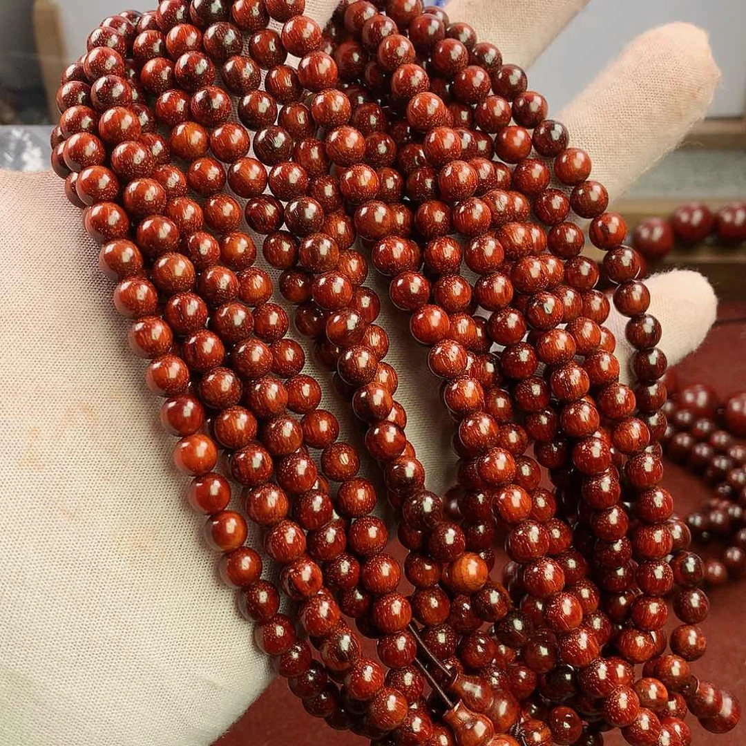 小叶紫檀手串/手链07毕业108颗原汁原味泥料