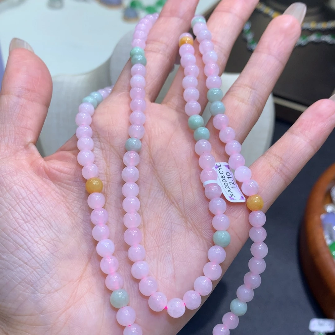 颈饰未镶嵌翡翠珠链