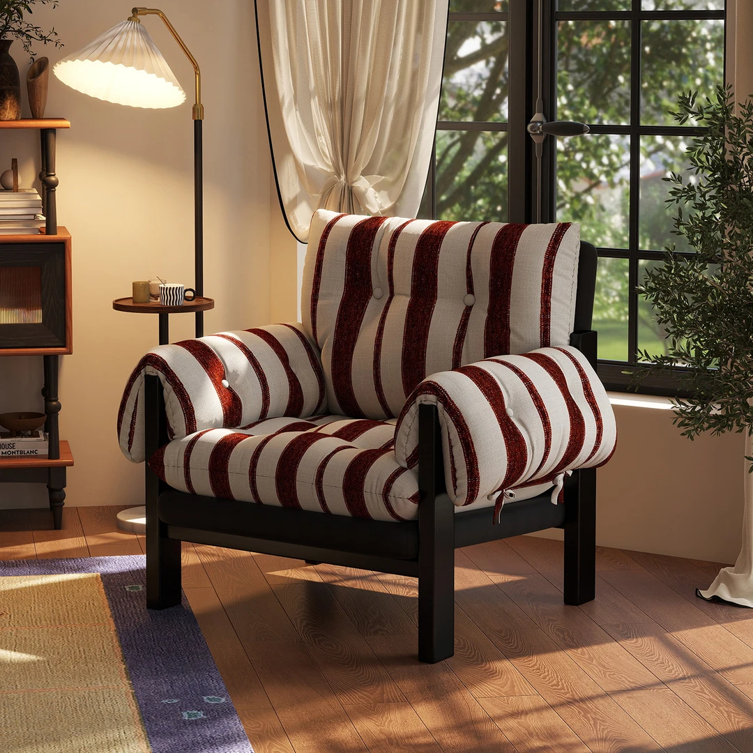 阑珊阁复古单人沙发椅沙发家用休闲靠背椅躺椅懒人沙发轻奢椅子