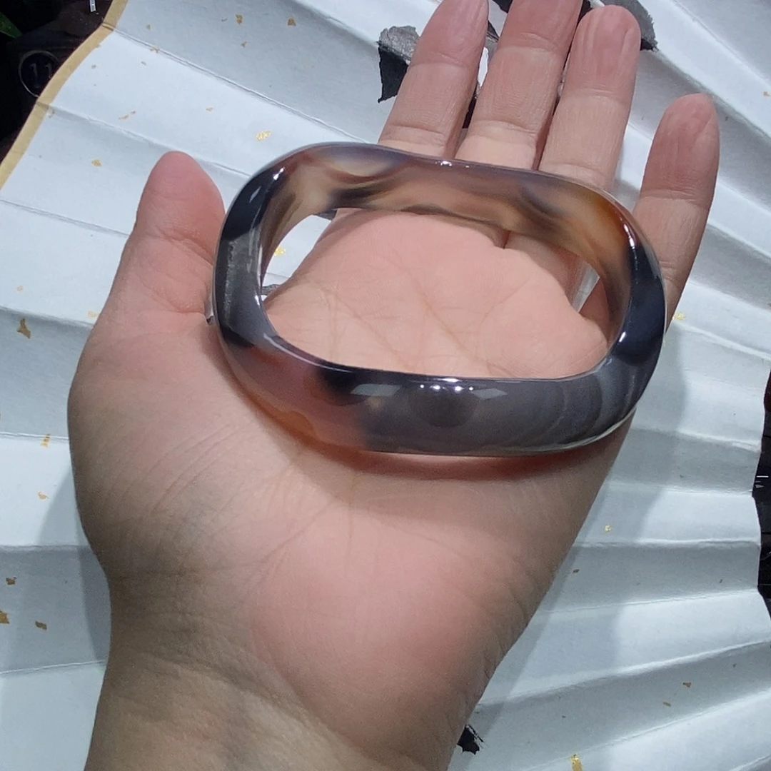 玛瑙/玉髓手镯未镶嵌安**h