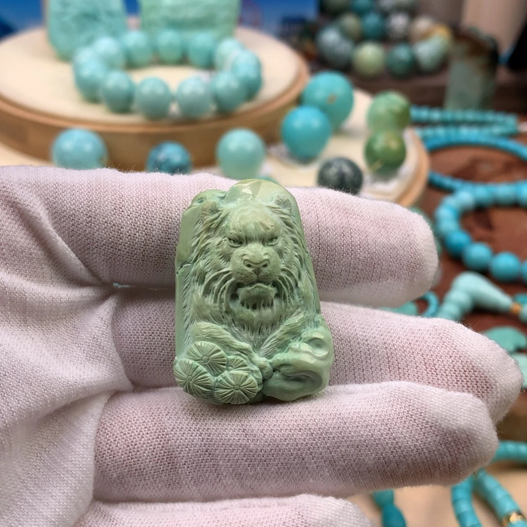 绿松石未镶嵌珠宝奇石24.5mm