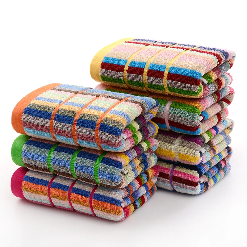 4条纯棉擦脸巾洗脸巾柔软吸水不掉毛不掉色冲凉运动毛巾健身毛巾