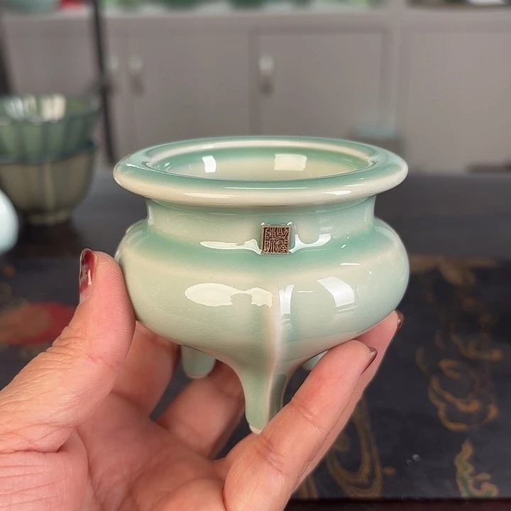 龙泉云间青瓷小米茶器