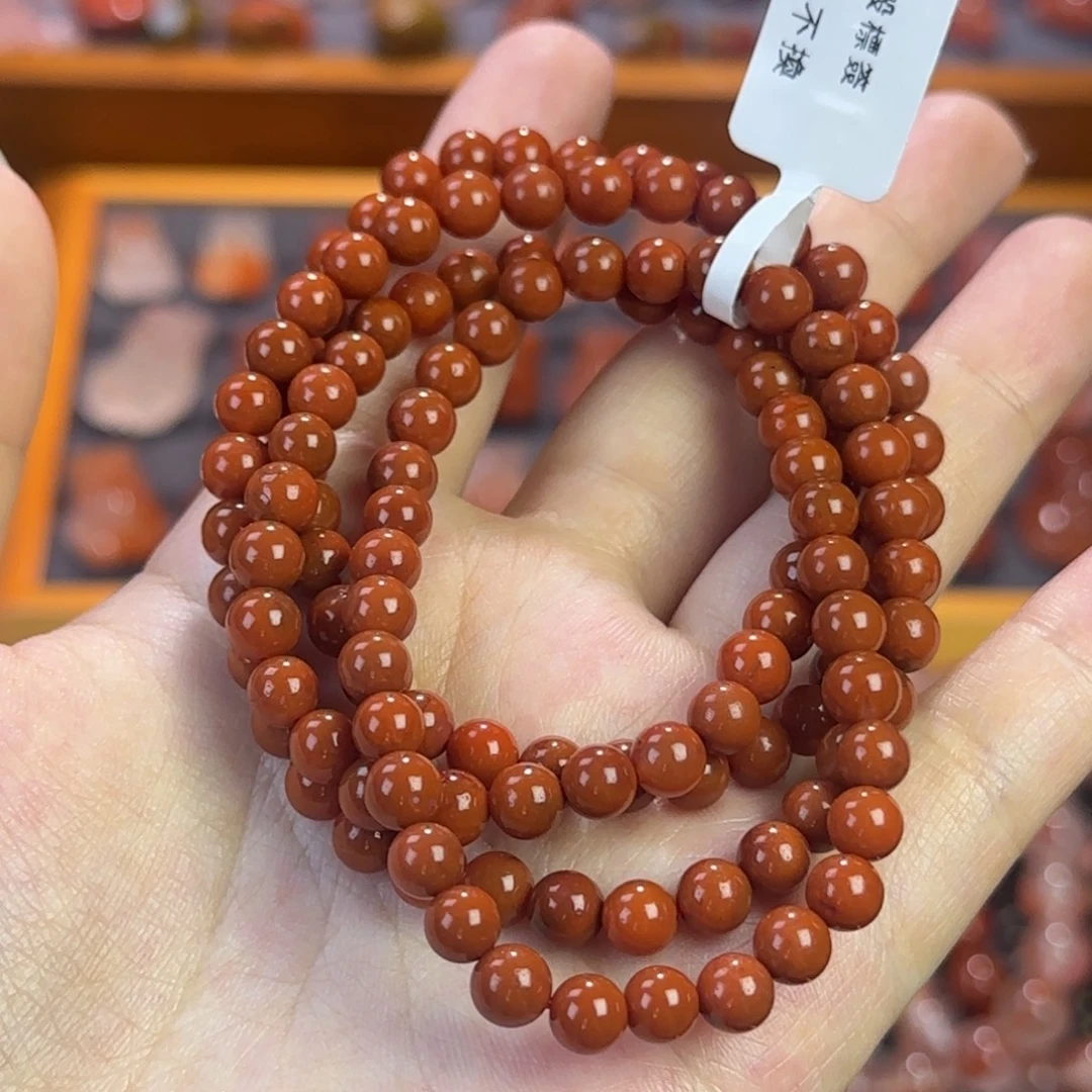 未镶嵌南红玛瑙珠宝半成品柿子多圈