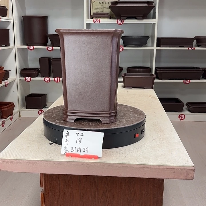 花盆紫砂切角千筒