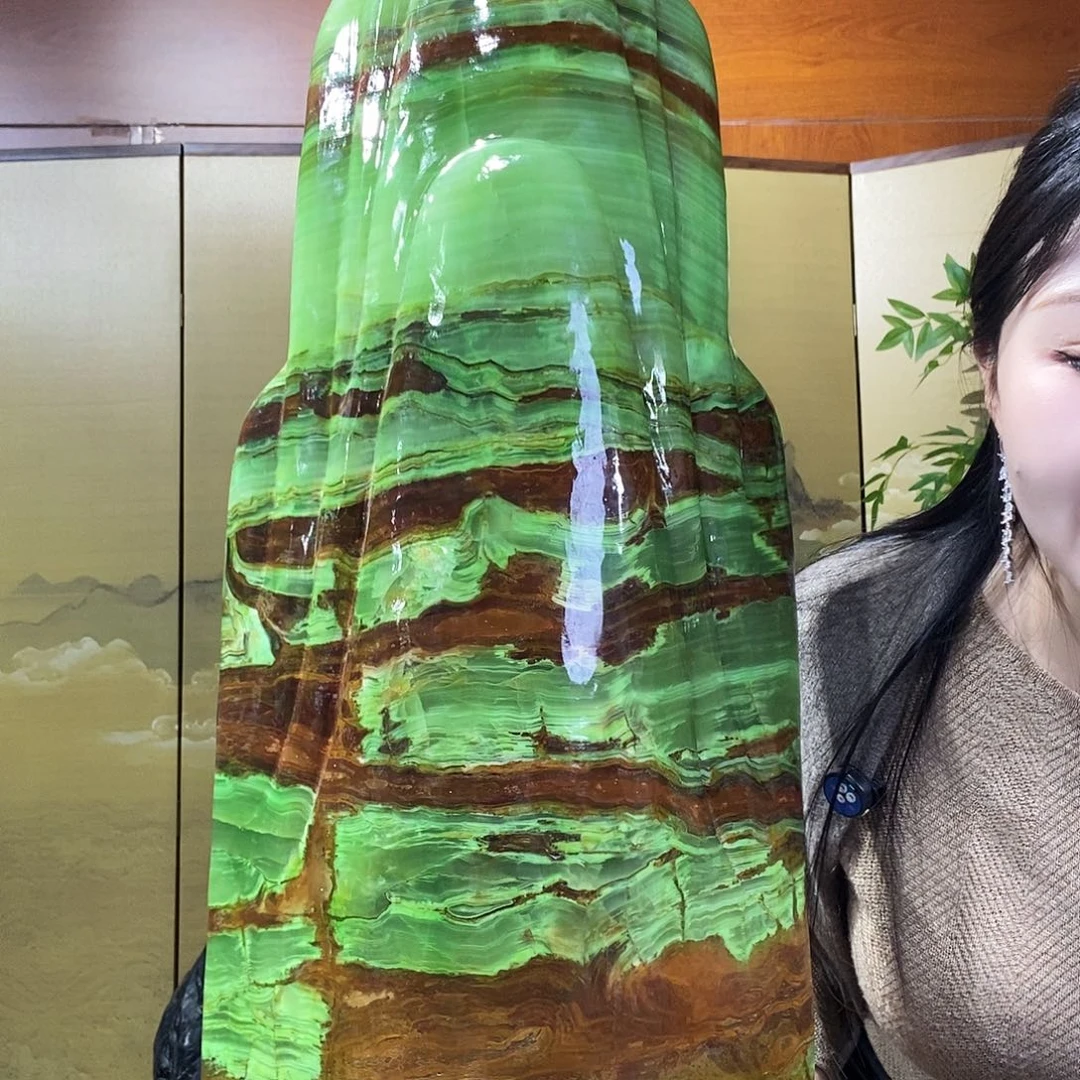 石材山水画作品摆件