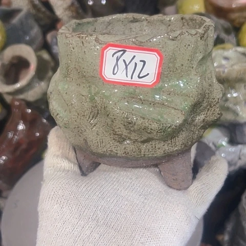 粗陶花盆手工花盆