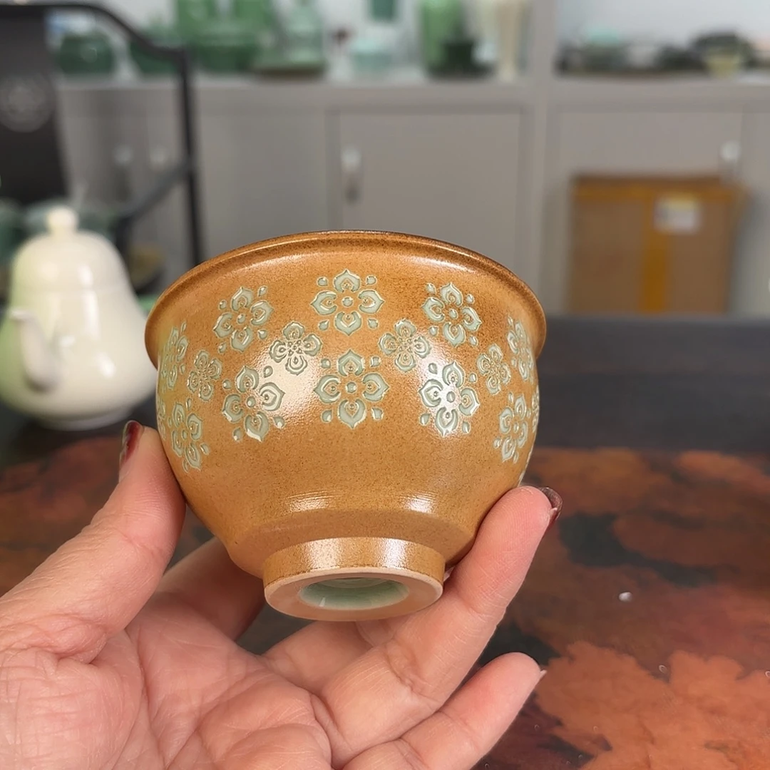 龙泉云间青瓷小米茶器