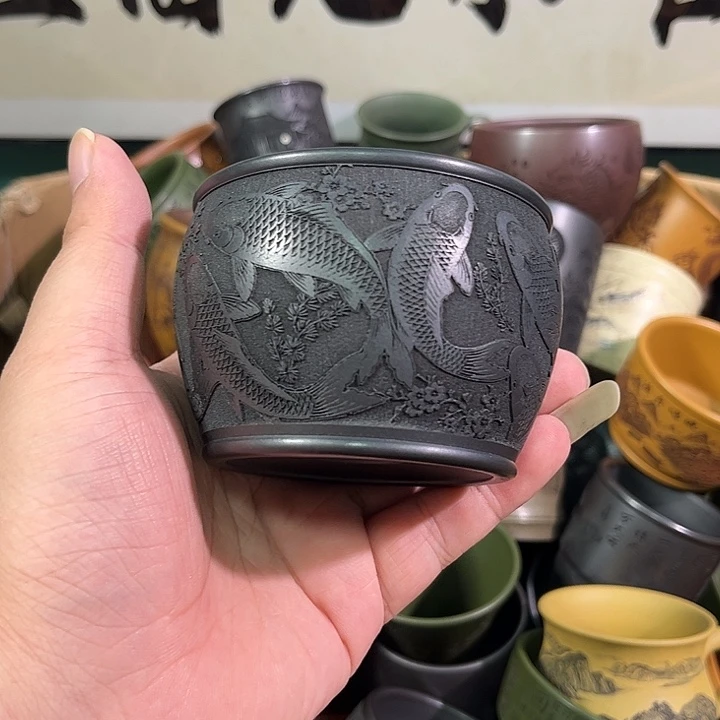 茶杯紫砂全手工紫砂主人杯