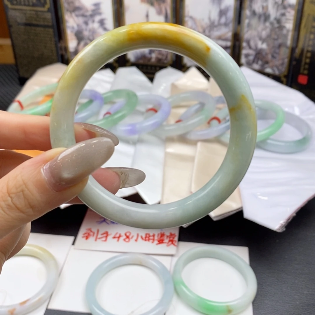 翡翠未镶嵌手镯56-58