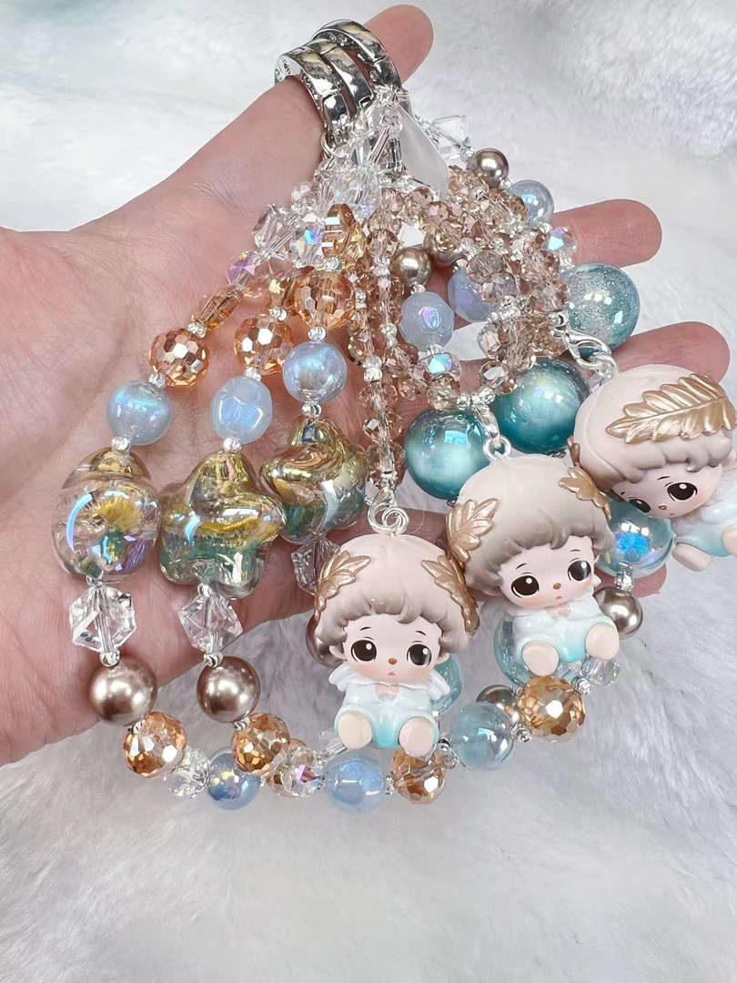 悦原创 苹果华为手机通用手机链钥匙扣包挂