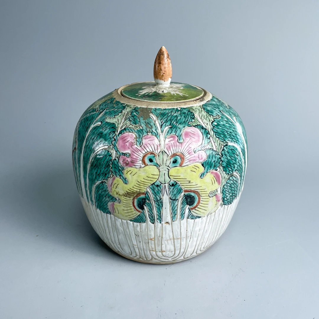 M25FB000579 - 晚清 粉彩百财罐5