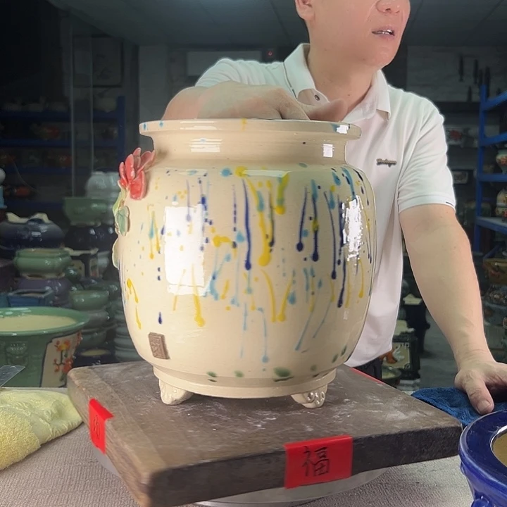 泳坤堂石湾盆坚****家陶瓷