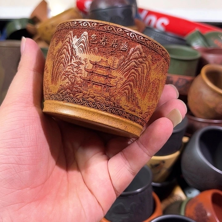 茶杯紫砂全手工紫砂主人杯