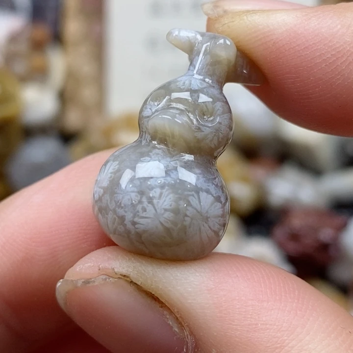 颈饰未镶嵌硅化珊瑚（珊瑚玉）